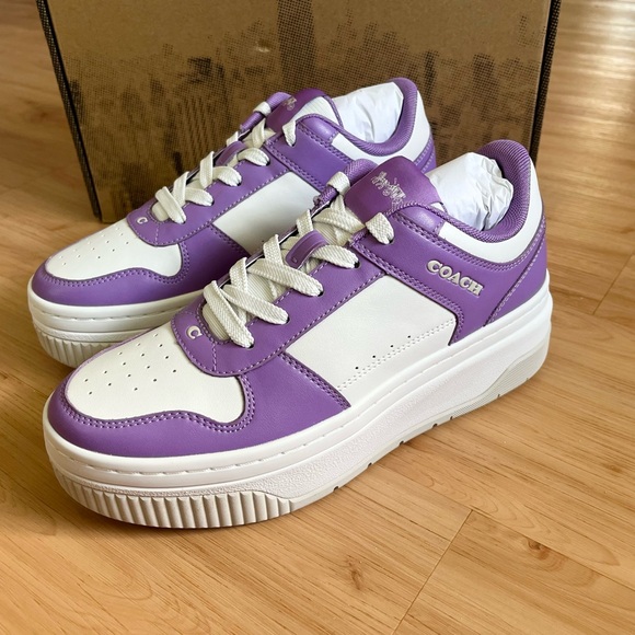 Coach Platform Sneaker Iris White Women 9B # CU155 - Picture 8 of 13